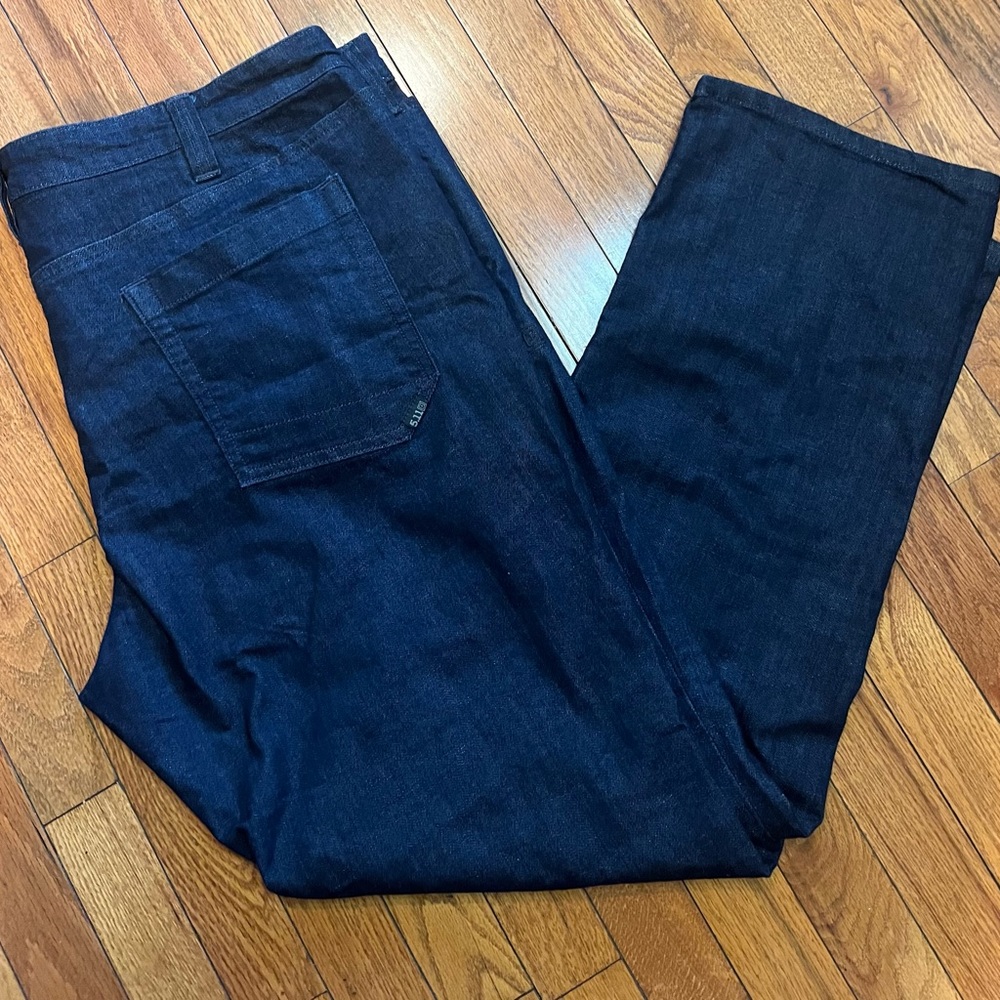 5.11 TACTICAL 42x32 74477 FLEX STRAIGHT FIT PANTS MEN DARK WASH